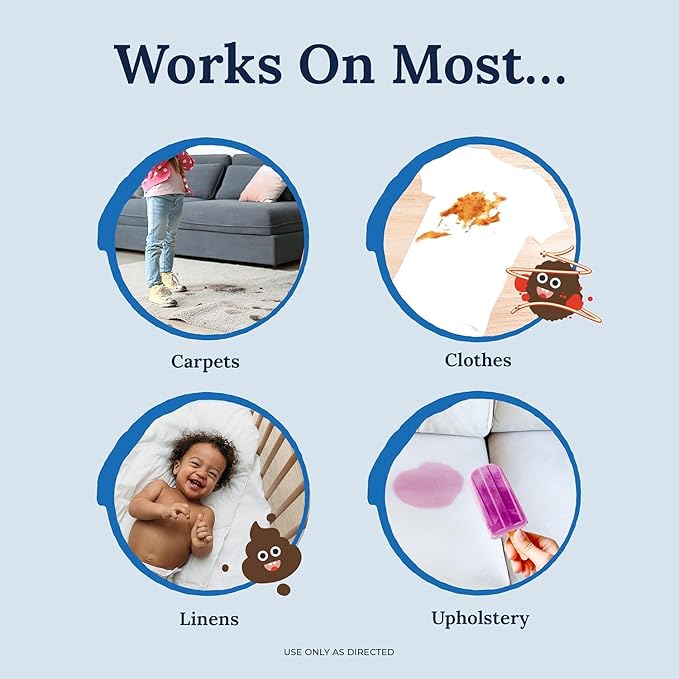 Miss Mouth’s Messy Eater Stain Treater Stain & Suds Duo Pack - 3 Pack Spray and 30 Pack Detergent Sheet bundle - Newborn & Baby Essentials - Food, Grease, Coffee Off Laundry, Underwear, Fabric