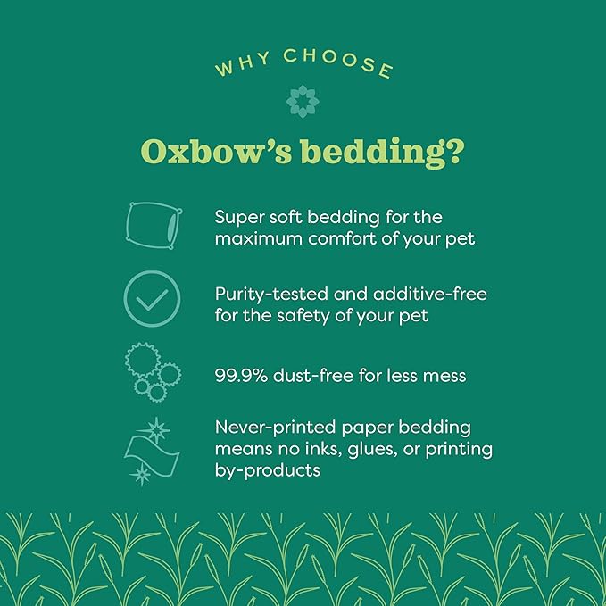 Oxbow Pure Comfort Bedding, Rabbit, Hamster, & Guinea Pig Bedding, Bunny Supplies for Litter Box, Pet Safe, 99.9% Non-Dust, Bunny Litter Box, Natural, 28 Liter Bag