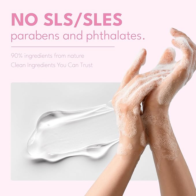 ROMIIE ZOI Cherry Blossom Liquid Hand Soap Refill Gift Set – 3 Pack (26 Fl Oz Each), Moisturizing & Gentle, Biodegradable Formula with Essential Oils for Spa, Kitchen, Bathroom