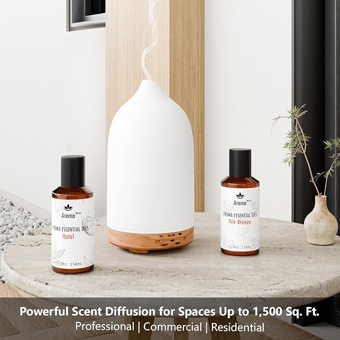 Hotel Diffuser Oil - Gardenia Essential Oils for Scent Air Cold Diffuser - Gardenia, Jasmine, Green Leaves, Lily of The Valley - Home Luxury Scents Aroma Fragrance