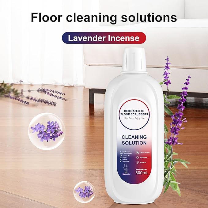 Floor Cleaning Solution Compatible With Tineco, Deep Cleans for Multiple Hard Floors, Suitable With All Robot Vacuums with Mopping and Cordless Wet/Dry Vacuum Mop Cleaner (New Lavender 1 Bottle)