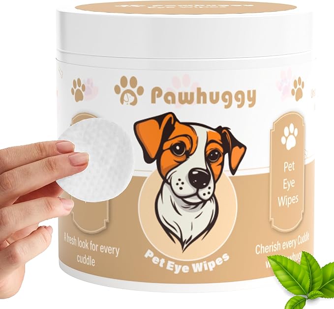 100 Wipes - Pet Eye Wipes - Tear Stain Remover for Dogs & Cats, Puppy Essentials for Pet Parents - Gently Cleans Eyes & Reduces Tear Stains for a Fresh Look, Empathetic Care