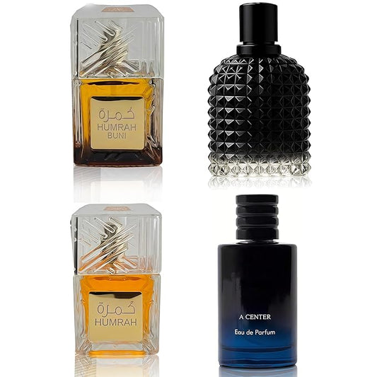 Men's Cologne Include 4 Variety Pack Perfume Gift Set- 3.4 Fl Oz Each Eau De Parfume Tobacco,Musk,Woody,Masculine Scent Long Lasting Fragrance(Bundle C)