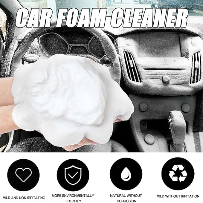 Multi-Purpose Foam Cleaner, 2025 New Multi-Purpose All Around Master Foam Cleaner Spray for Car Interior & Seats (2pcs)
