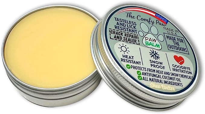 Dog Paw Balm & Moisturizer – Scent-Free Healing Cream | Lick-Safe & Lick Resistant, Natural Repair for Dry, Cracked Pads | Made in USA Paw Butter Protection for Winter, Hot Pavement & Year-Round Care