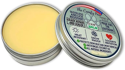 Dog Paw Balm & Moisturizer – Scent-Free Healing Cream | Lick-Safe & Lick Resistant, Natural Repair for Dry, Cracked Pads | Made in USA Paw Butter Protection for Winter, Hot Pavement & Year-Round Care