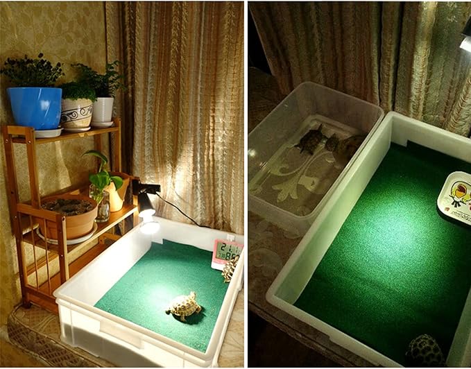 47" x 24" Large Reptile Carpet Terrarium Liner Bedding Reptile Substrate Mat Tank Accessories for Bearded Dragon Snake Lizard Tortoise Leopard Gecko (Green)