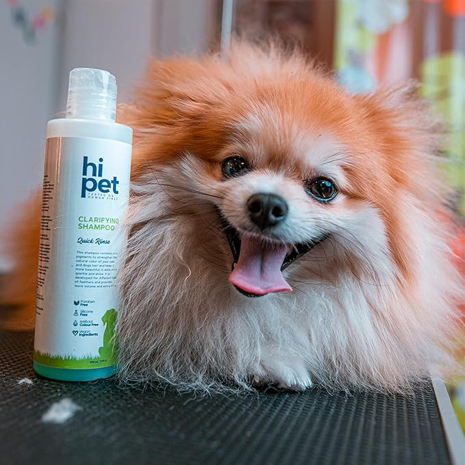 Hi Pet Clarifying Pet Shampoo, Cat and Dog Shampoo for Smelly Dogs and Cats, Deaply Clean for Healthier and Shinier Fur, Nourishing and Moisturizing Effect, 6.7 Fl Oz