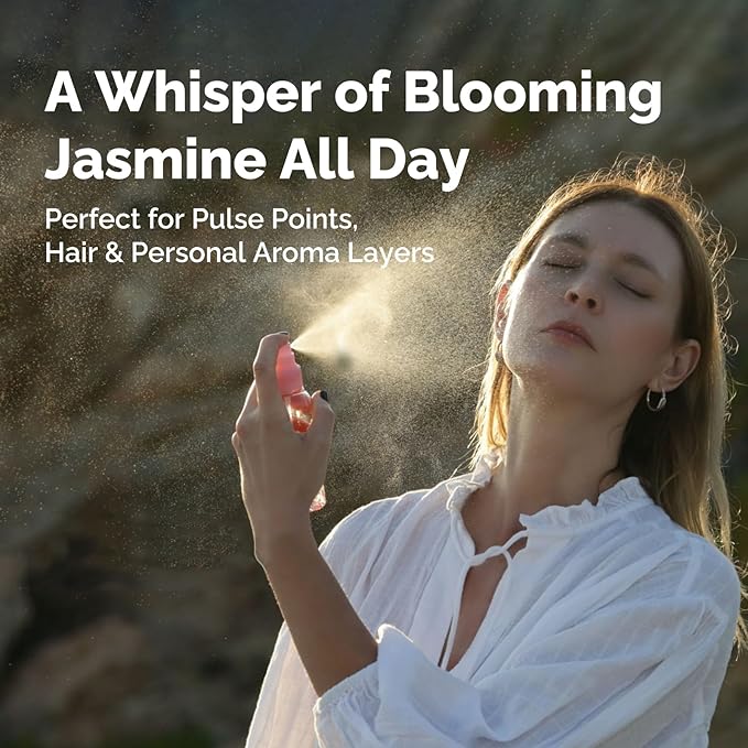 Jasmine Essential Oil 4 Oz, 100% Pure Jasmine Oil for Diffuser, Skin, Hair, Body & Face, Perfume, Floral Scent for Relaxation, Aromatherapy & Massage
