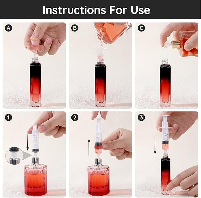 Segbeauty 2 Packs 0.5oz Perfume Bottles Empty, 15ML Portable Glass Cologne Sprayer, Refillable Spray Bottle for Liquid Cosmetic, Mini Travel Size Perfume Atomizer Sample Container for Frangrance