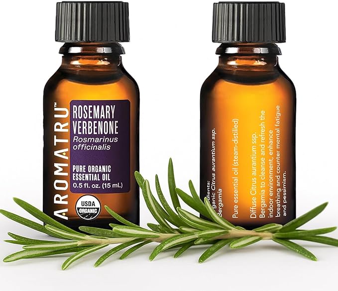Inspire Essential Oil Kit – Clary Sage, Basil, Bergamot, and Rosemary Verbenone – Organic & Wildcrafted – ISO Certified – No Synthetic Fillers – Ethically Sourced