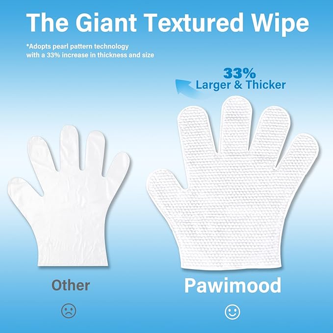 30Pcs Hypoallergenic Pet Grooming Wipes for Dogs & Cats - Coconut Oil Cleaning & Deodorizing Bathing Wipes with Hydrating Formula for All Body Parts,Dog Cleaning Wipes Remove Odor (5 Pack)