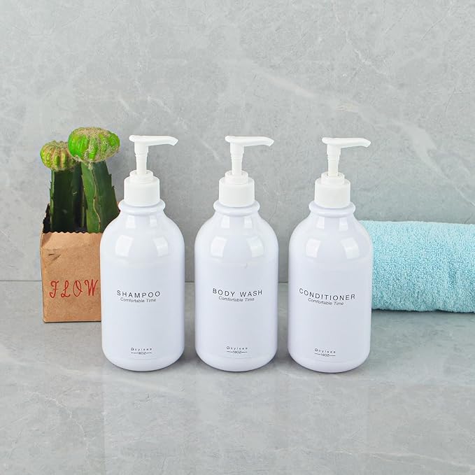 Shampoo and Conditioner Dispenser for Shower Wall,Shower Soap Dispenser 3 Chamber No Drill,Refillable for Shampoo Lotion Oil Shower Soap Hand Soap and Dish Soap