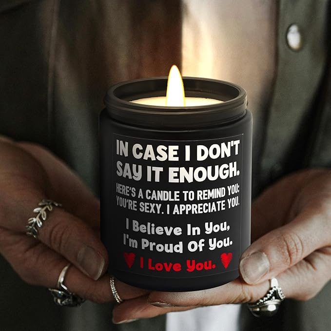 Lihome Gifts for Him - Anniversary Wedding, Birthday, Christmas, Friendship Gifts, Natural Soy Wax Vanilla Coconut Scented Candles(7oz)