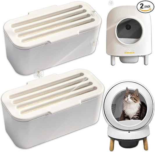 NewKe Deodorizer Compatible with HHOLOVE Self-Cleaning Cat Litter Box, Odor Control for PetSafe ScoopFree SmartSpin Self-Cleaning Cat Litter Box, Cat Toilet Deodorizer, Keep Home Fresh(2 Pack)