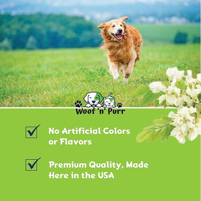 Woof 'n' Purr Natural Dog Ear Cleaner and Infection Treatment for Dogs - Dog Drops for Itching, Irritation, & Redness - Ear Infection Treatment for Dogs - 1 fl oz - Bacon Flavor