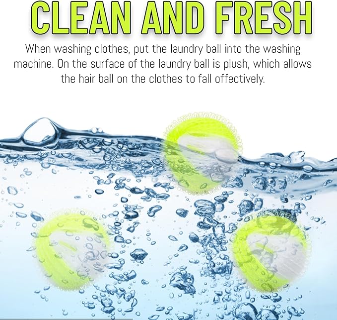 Washer Pet Hair Catcher, Washing Machine Pet Hair Catcher, Laundry Pet Hair Catcher, Pet Hair Catcher for Washing Machine, 16 Pack Reusable Laundry Balls for Dog and Cat Hair Removal
