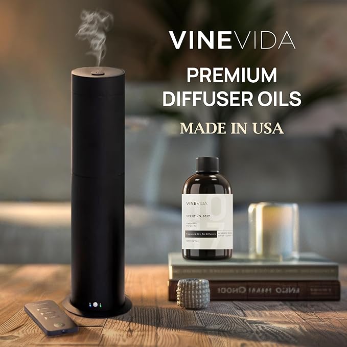 VINEVIDA [32 Fl Oz] Cashmere Fragrance Oil for Cold Air Diffusers, Essential Oils for Diffuser Oil Refill & Air Freshener Room Spray