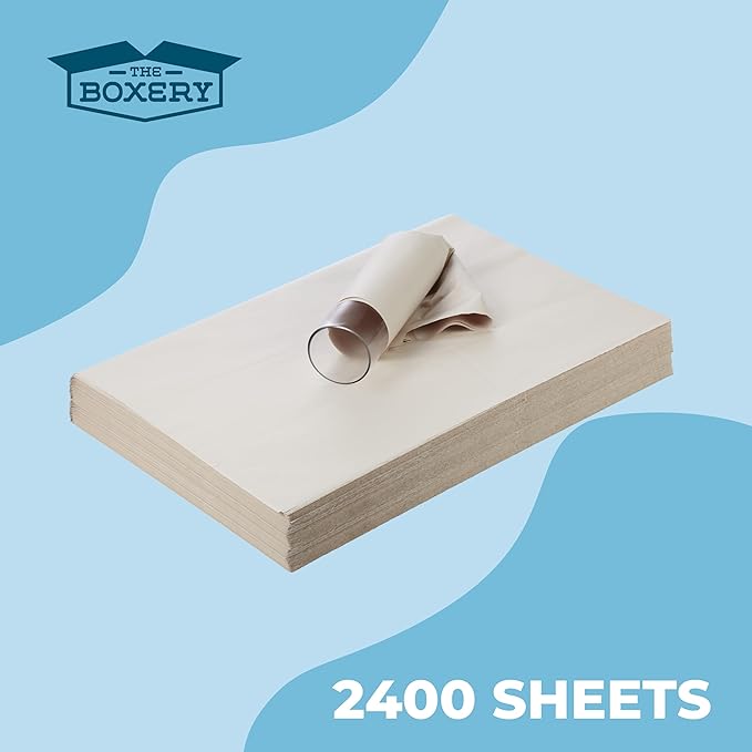 The Boxery Newsprint-Packing Paper Sheets for Moving (2400 Sheets) 15"x 20"|Wrapping Paper, Newsprint Paper, Shipping & Moving Supplies, Packing Materials, Paper Wrap