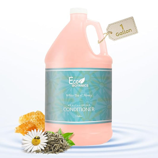 1-Shoppe Terra Pure Eco Botanics Natural Conditioner with Raw Honey & White Tea | Gallon Jug Bulk Toiletries for Airbnb, Vacation Rentals, and Home Bathroom | Refill For Soap Dispensers