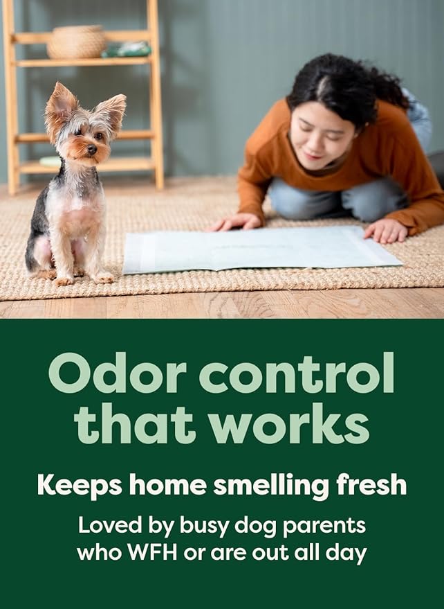 Earth Rated Max Absorbency Puppy Pee Pads for Dogs Absorbs 2X Faster & 2X More, Leak-Proof, Odor Control Potty Training, Unscented, 3XL, 36” x 36”, 24 Count