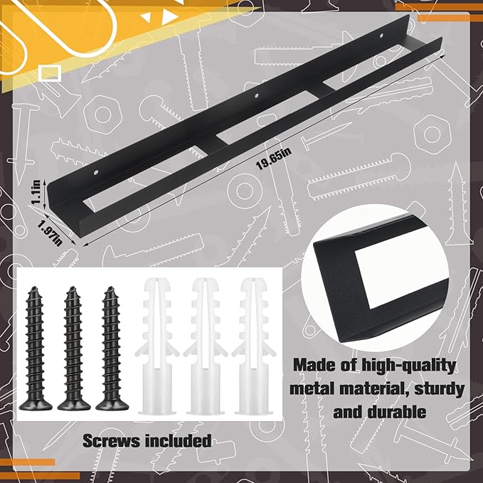 2 Pcs Spray Bottle Holder Wall Mounted Spray Bottle Storage Rack with Hardware Hanger Organizer,Holds up to 12 Sprayers (16 Oz) for Mobile Garage Home Organizer