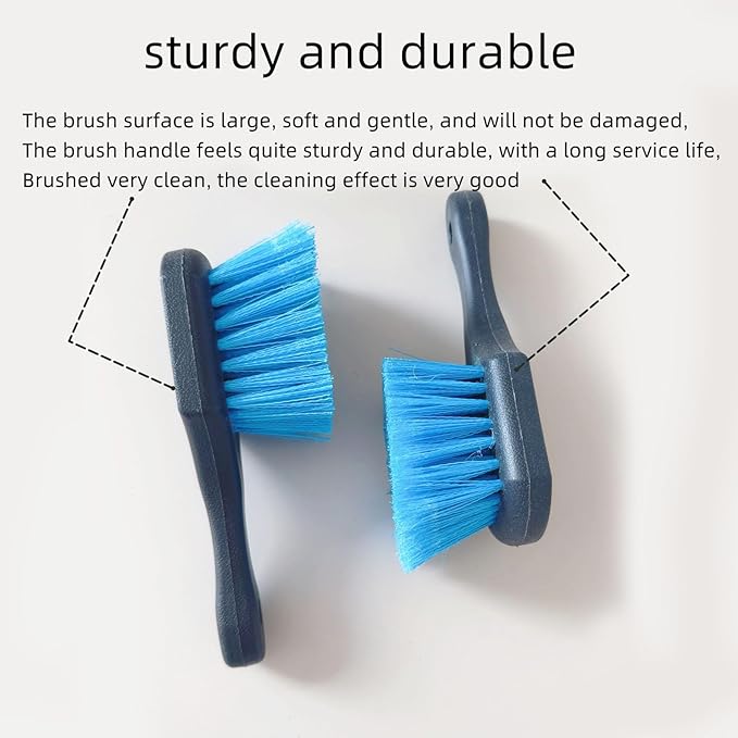 2 Pcs Bird Bath Brushes，Bathtub Cleaning Brush，Hummingbird Feeder Cleaning Brushes，Fountain Cleaner Safe for Birds and Cage，Concrete Bird Baths for Outdoors (Soft Brush with Big Brushing Surface)