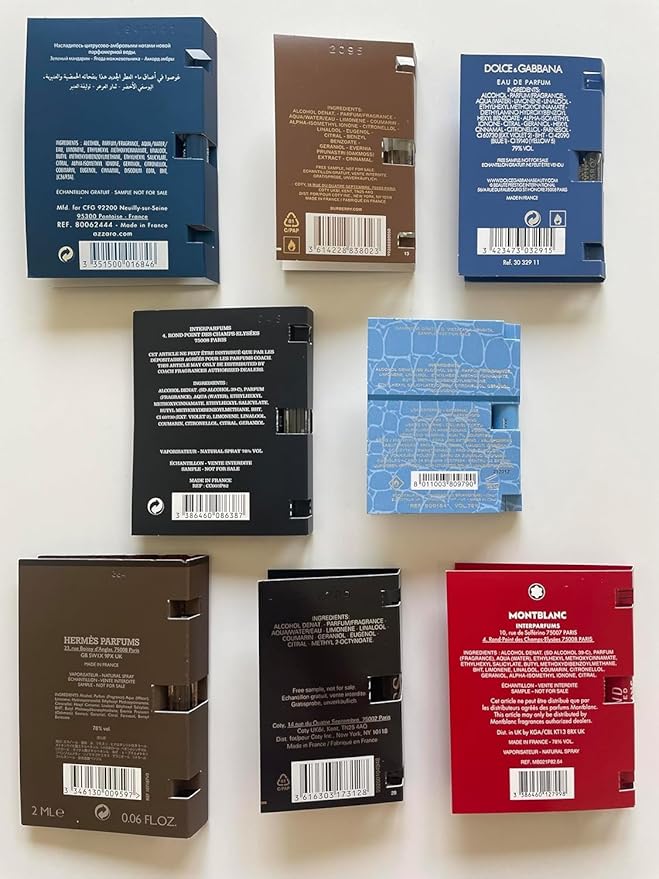 Infinite Scents Cologne Samples for Men - 12 Designer Fragrance Brands