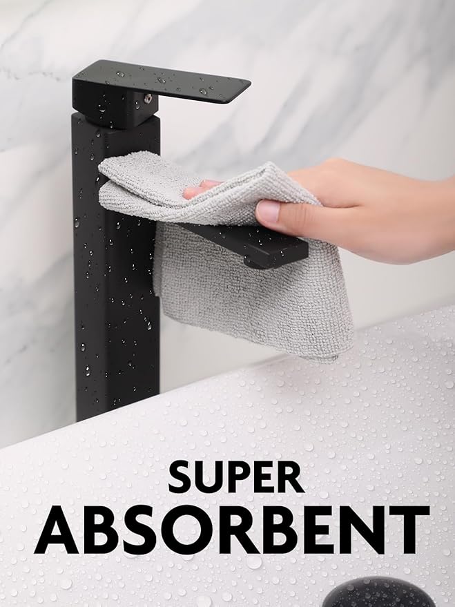 Fantasticlean Microfiber Cleaning Cloth Roll -90 Pack, Tear Away Microfiber Towels, 12" x 12", Reusable, Washable, Scratch Free, Ultra Absorbent Dishcloth for Car, Home Supplies, Pet, Kitchen (Grey)