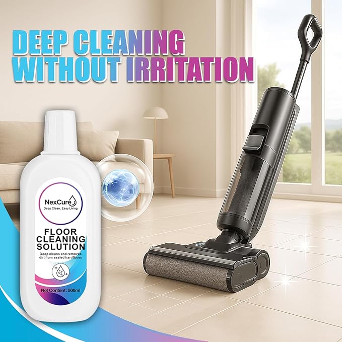 4 Pack Floor Cleaning Solution – Compatible with Tineco iFloor & Floor One Wet Dry Vacuums, Multi-Surface Hard Floor Cleaner Liquid, Residue-Free Eco Friendly Pet Safe Refill