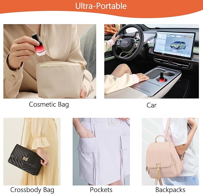 Perfume Bottles Empty Glass Atomizer Sprayer, 6 Pack 20ml Refillable Travel Spray Bottle for Fragranc or Essential Oil, Portable Cologne Atomizers with Dispensing Kit for Handbag, Date