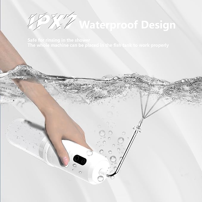 Ear Wax Removal, 2 in 1 Electric Ear Cleaning Kit with 4 Pressure Modes, Portable Water Powered Ear Cleaner with Basin and Nasal Nozzles, Ear Irrigation Flushing System for Adults and Kids, White