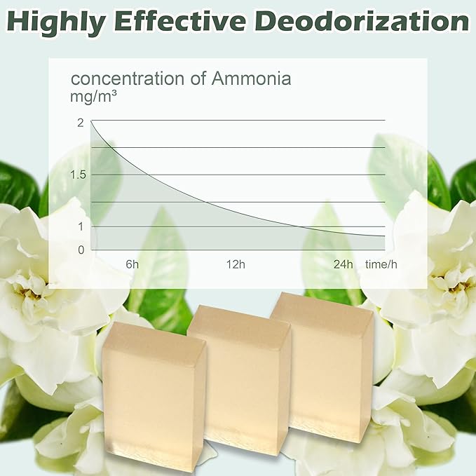 3 Pack Pet Odor Control Deodorant Gel for MeoWant Automatic Cat Litter Box, Odor Eliminator for MeoWant Self-Cleaning Cat Litter Box