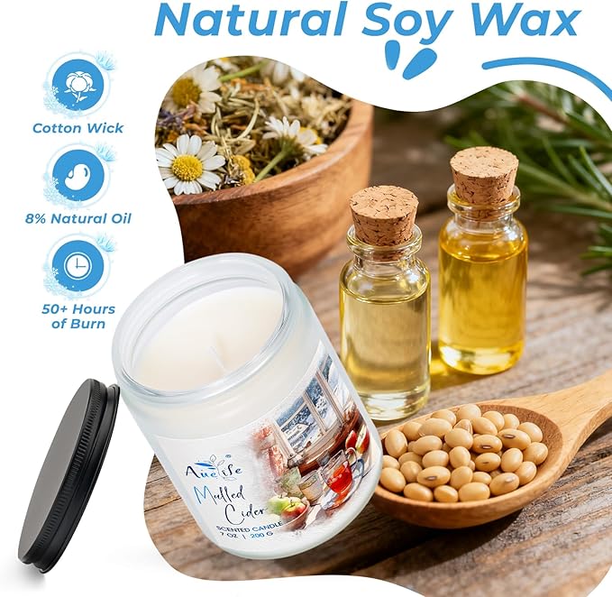 Hello Winter Candle - Soy Scented for Christmas, Home & Gifts