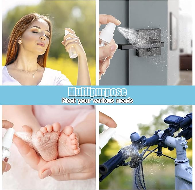 30Pcs 4oz Clear Plastic Spray Bottles with Caps, Small Plastic Fine Mist Spray Bottles, Refillable Empty Fine Mist Spray Bottle, Travel Spray Bottle with Funnel