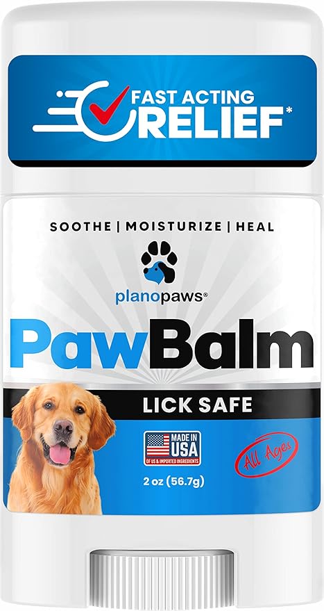 Lick Safe Dog Paw Pad Balm 2 Oz - Dog Nose Balm for Dry Nose - Safe Effective Paw Balm for Dogs to Fix Dry Cracked Paws - Dog Paw Protector from Heat, Sand, Snow - Easy to Use Paw Soother for Dogs