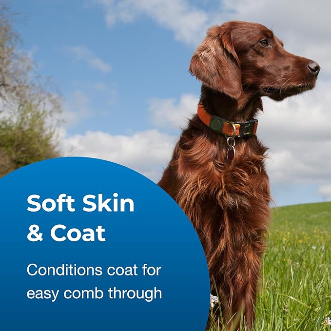 PetAg Fresh ’n Clean Scented Creme Rinse, Classic Fresh Scent (15:1 Concentrate) - 1 Gallon - Conditions Coat and Moisturizes Skin with Vitamin E & Aloe Vera - Soap Free