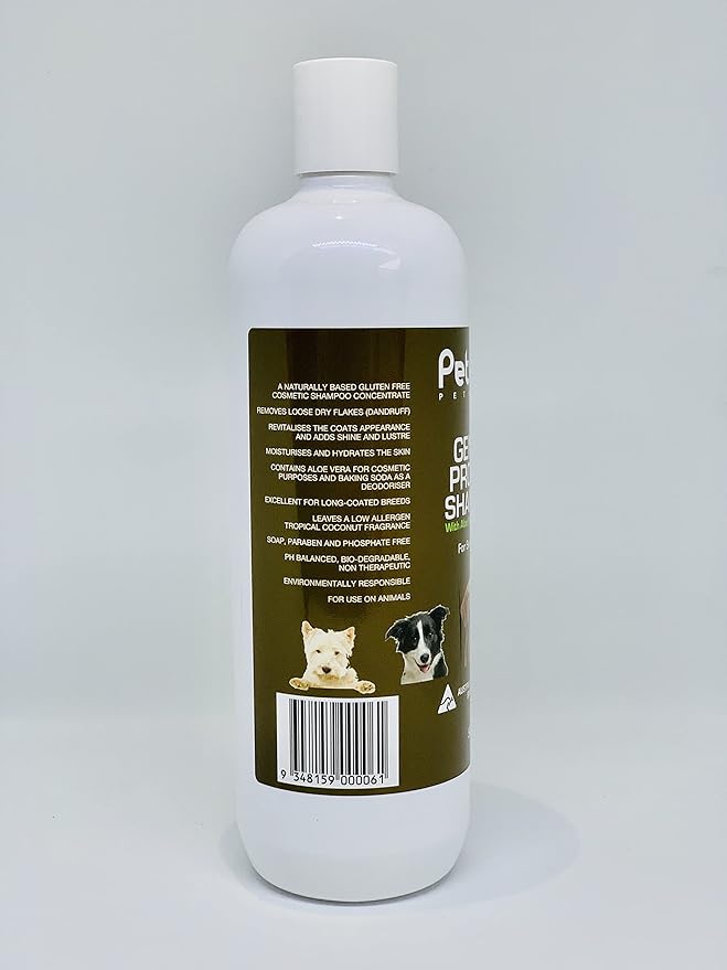 Petway Petcare Dog Shampoo for Pets with Sensitive Skin, Gentle Protein Pet Shampoo with Baking Soda and Aloe Vera, Gluten Free, Eliminates Pet Odor, Dandruff, 250ml