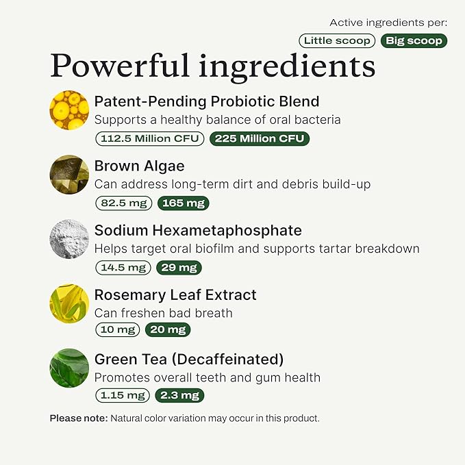 PetLab Co. ProBright Advanced Dental Powder - Dog Breath Freshener - Teeth Cleaning Made Easy – Targets Tartar & Bad Breath - Packaging May Vary - Formulated for Extra Small Dogs