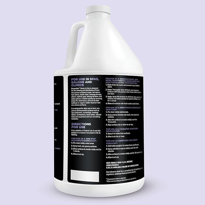Prevention Ready-To-Use Disinfectant Cleaner – Surface Disinfecting & Cleaning Solution for Salons, Spas, Clinics – Hospital Grade, Gallon Refill – 1 Gallon (1 Pack)
