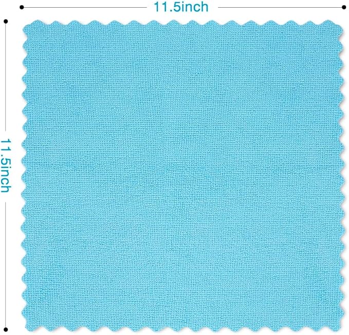 Orighty Microfiber Cleaning Cloth 24 Pack, Highly Absorbent Cleaning Supplies, Lint Free Cloths for Multiple-use, Powerful Clean Rags for House, Kitchen, Car Care (Multi-Color) 11.5 x11.5 inch