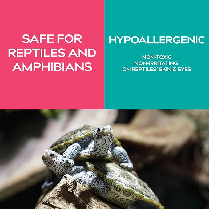 (2-Pack) Reptile Tank Odor Eliminator Spray – Unscented Natural Mineral Formula - Remove Waste Smells in Bearded Dragon and Turtle Tanks - 9 Fl Oz