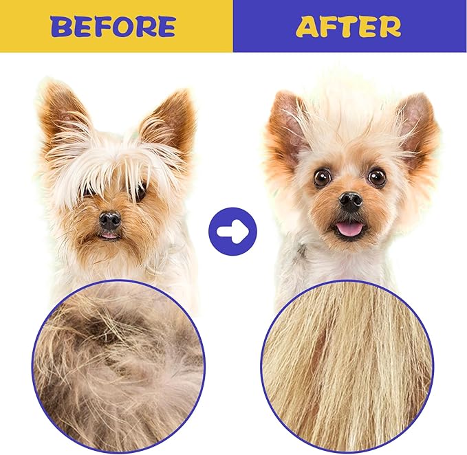 Flea Comb for Cats Dogs, 6 Pack Pet Lice Comb Set Pet Grooming Pets for Small, Medium & Large Pets (Blue)