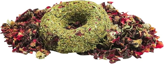 Grandpa's Best Whisker Nibblers Pumpkin Rose Petal Treats for Rabbits, Guinea Pigs and Small Animals