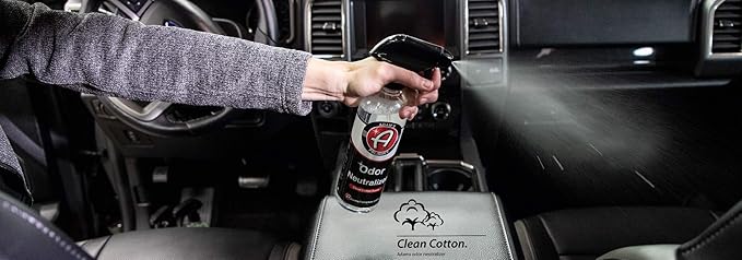 Adam's Polishes odor Neutralizer (Clean Cotton, 16 fl. oz) - Car Air Freshener Spray That Eliminates Harmful Odors from Car Interior Accessories, Leather, Carpet, Upholstery & Pet Odors