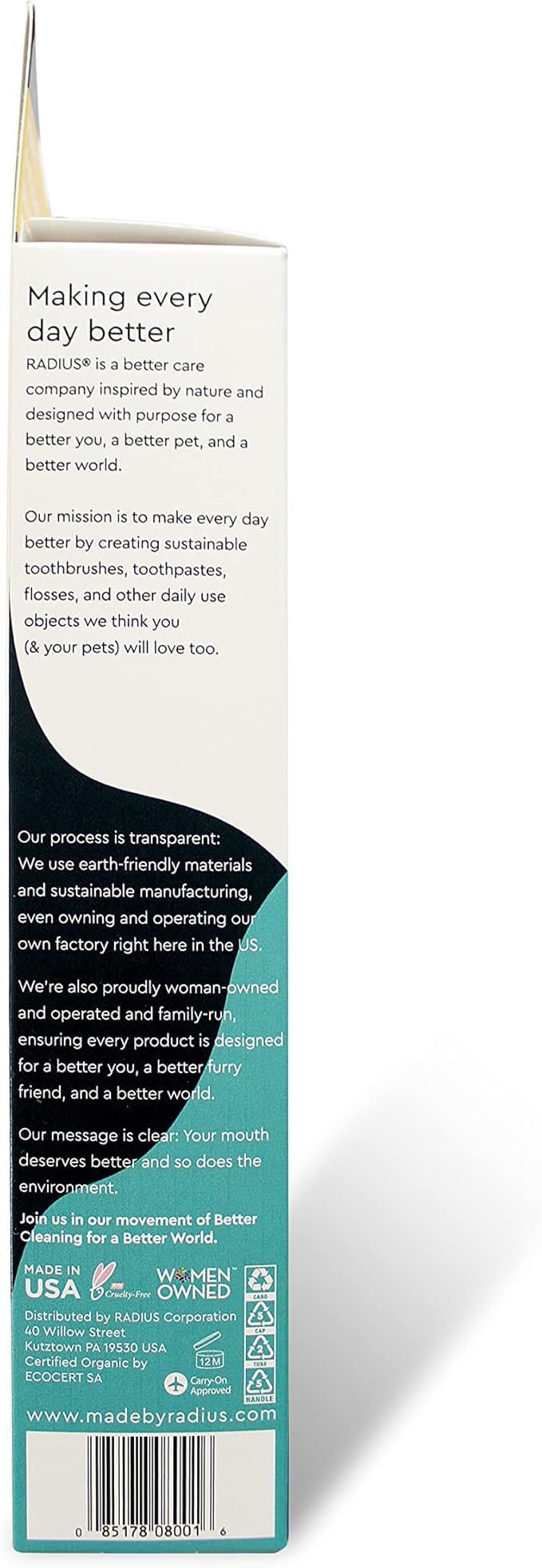 RADIUS USDA Organic Dental Solutions Puppy Kit 2 Units, Kit Includes 1 Dog Toothbrush & 1 0.8oz Toothpaste, Ultra Soft Bristle & Non Toxic Toothpaste for Dogs, Designed to Clean Teeth, Xylitol Free