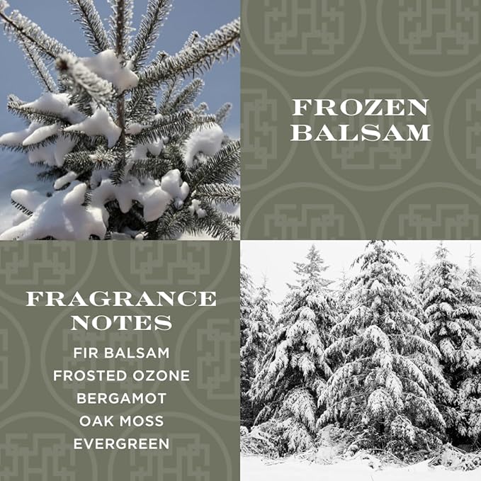 HomeWorx by SLATKIN + CO. Candle- Frozen Balsam, 18 oz. 4-Wick Premium Scented Candle - 30-55 Hours Burn Time