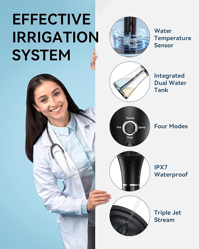 Ear Wax Removal Kit & Ear Cleaner, Easy One-Hand Use with Built-in Tank, IPX7 Waterproof, 4 Modes, FSA/HSA Eligible