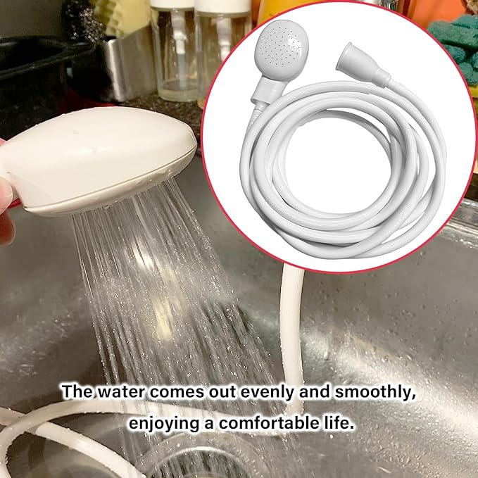 16.4FT/5M Sink Spray Hose,Faucet Sprayer Hose,Sink Hose Attachment for Portable Hand Held Shower Head Sprayer,Shampoo Sprayer Hose for Bathing Baby,Pets,Washing Hair,Rinsing Vegetables