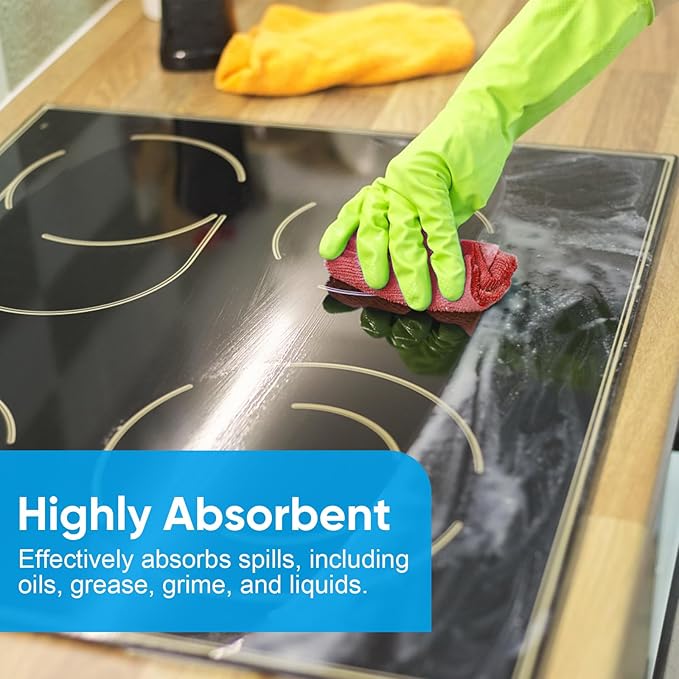 Microfiber Cleaning Cloth, 150 Sheets Shop Towels Commercial Grade Washcloths Lint-Free Work Rags Bulk Towels for Cars Mechanic Restaurant Garage Housekeeping, 11.5"x 11.5", Red